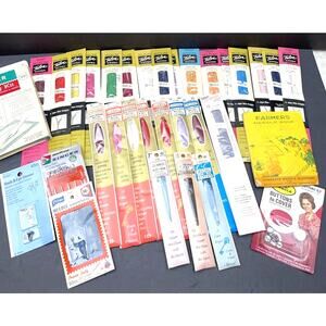 Lot of 26 NOS Vintage Zippers – Talon J&P Coats Retro Colors + Sewing Notions